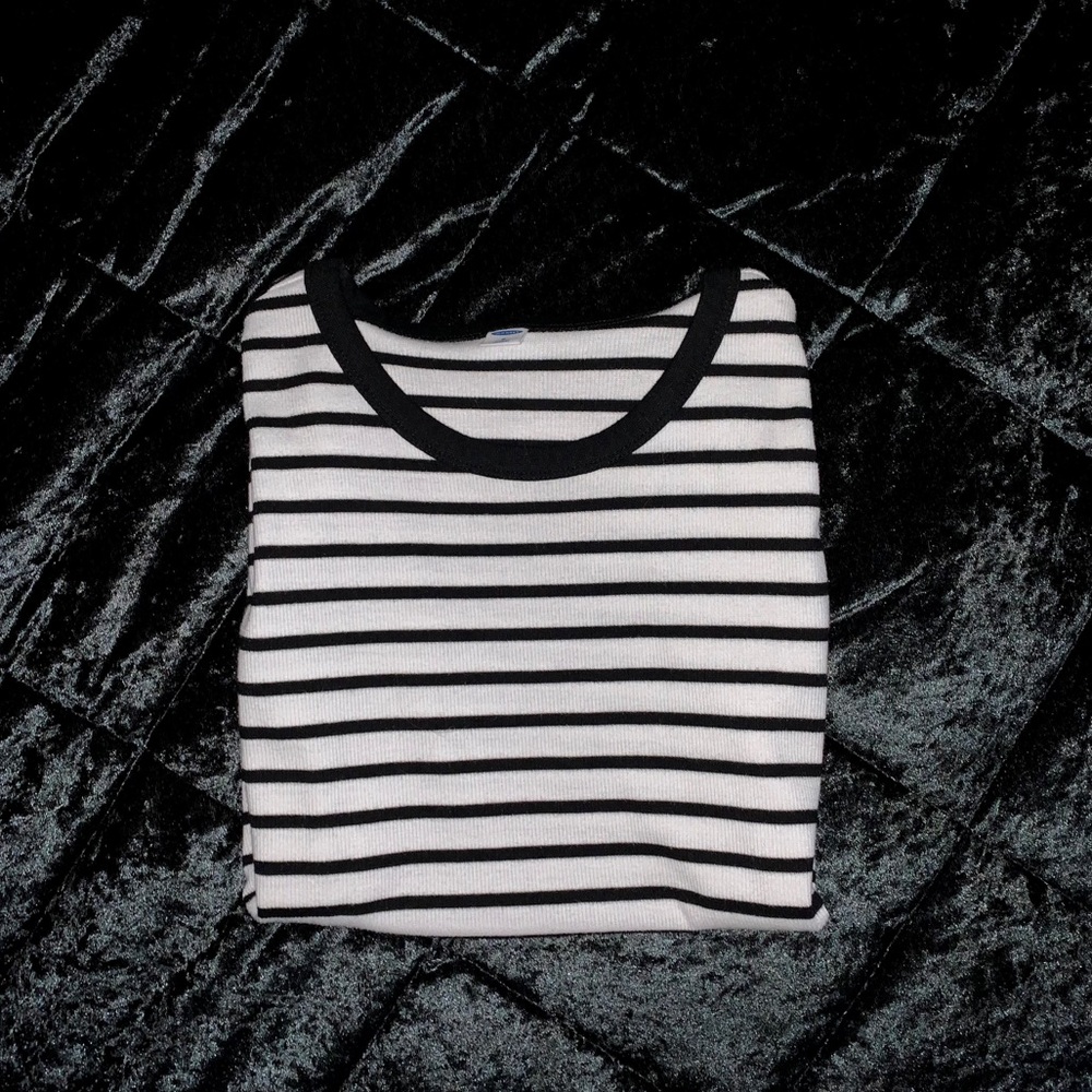 Black & white stripped short sleeve!